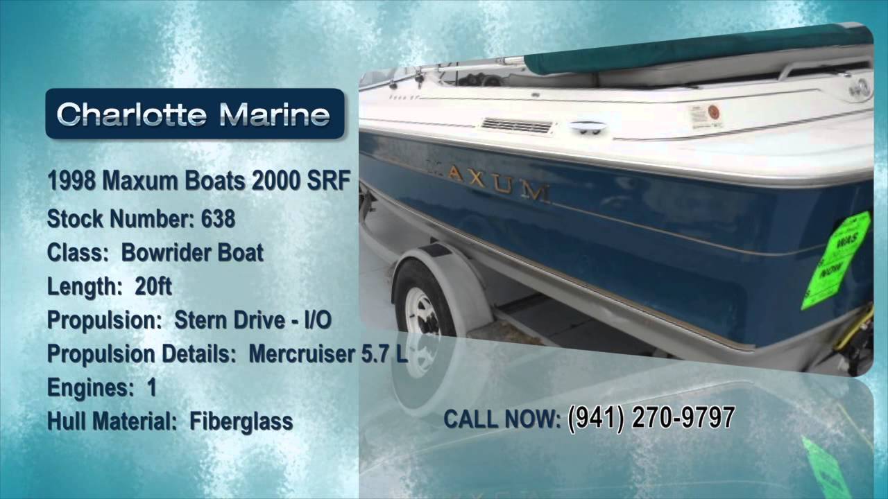 1998 Maxum Boats 2000 SRF