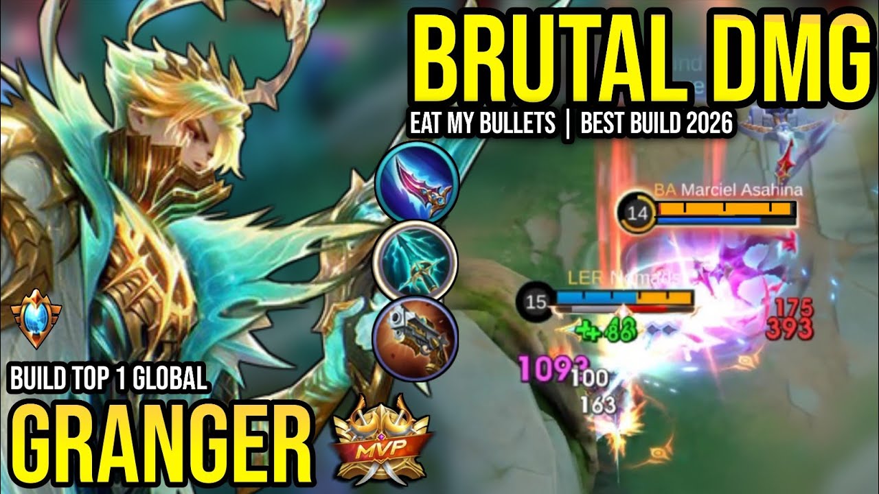GRANGER BEST BUILD 2025 | BUILD TOP 1 GLOBAL GRANGER GAMEPLAY | MOBILE LEGENDS✓