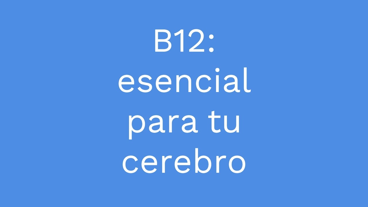 Vitamina B12: Oro para el cerebro - Podcast