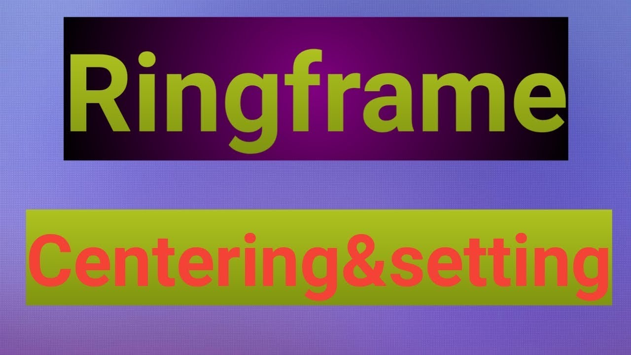 Ring spinning,spinning mill,Ringframe,spinning height setting centering|Tex Spinning|TTS