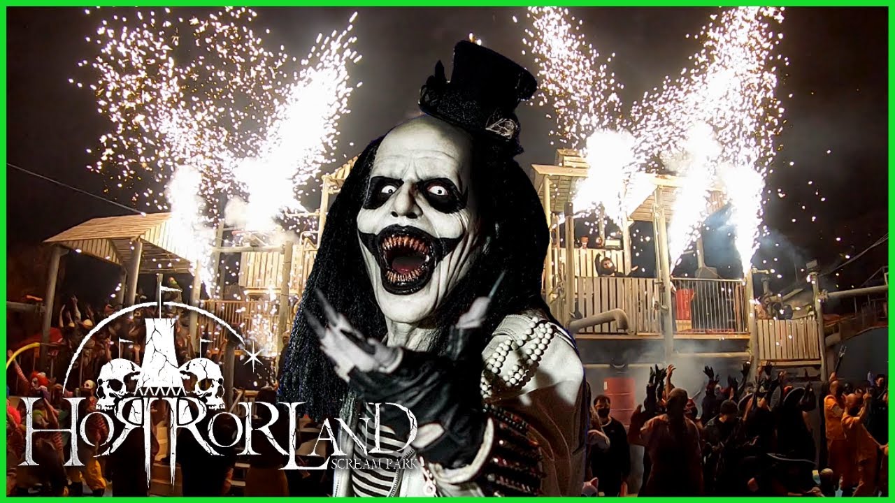 🔥 BLOOD & FIRE ENDING SHOW HORRORLAND SCREAM PARK 💀 HD