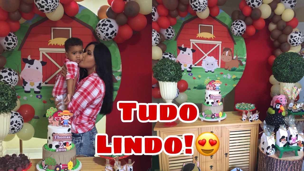 FESTA FAZENDINHA DE THOMAS + PREPARATIVOS E ARRUMAÇÃO -2ºaninho