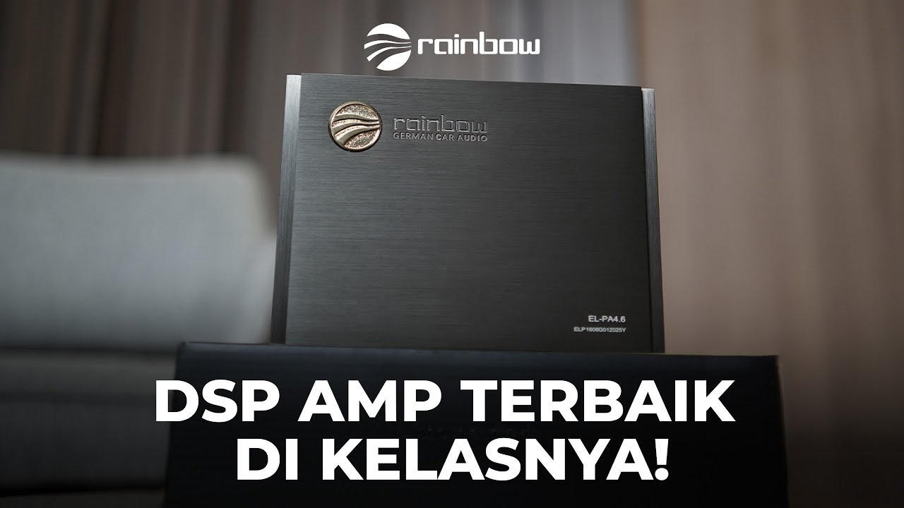DSP AMPLIFIER CANGGIH RAINBOW AUDIO DARI JERMAN PAKAI CHIP AKM: SUARANYA DYNAMICS & POWERFUL!