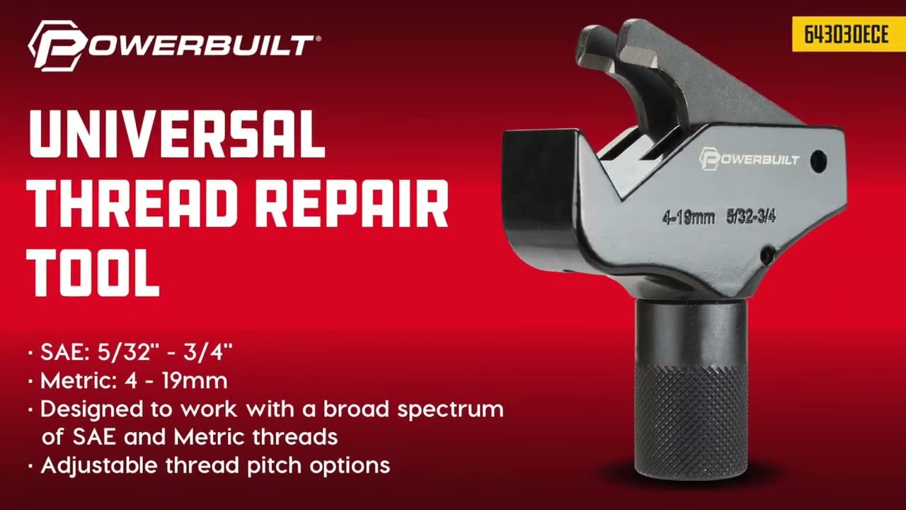 Powerbuilt Universal Thread Repair Tool 5/32