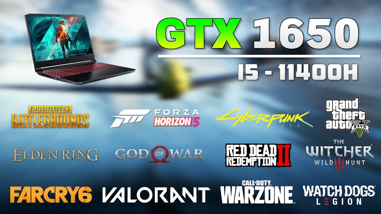 Acer Nitro 5 - Intel i5 11400H + GTX 1650 4GB | 12 Games Tested 2022