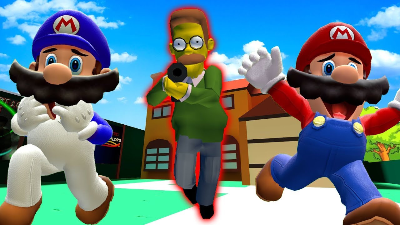 Simpsons Death Run [SMG4 vs Mario]