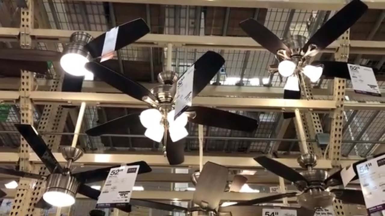 Ceiling Fans and Portable Fans at Home Depot (Danvers MA)(Newer)(2020)