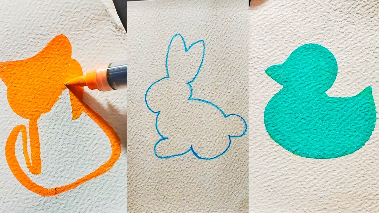 Meni & Simple Coloring (ASMR) Relaxing doodle 