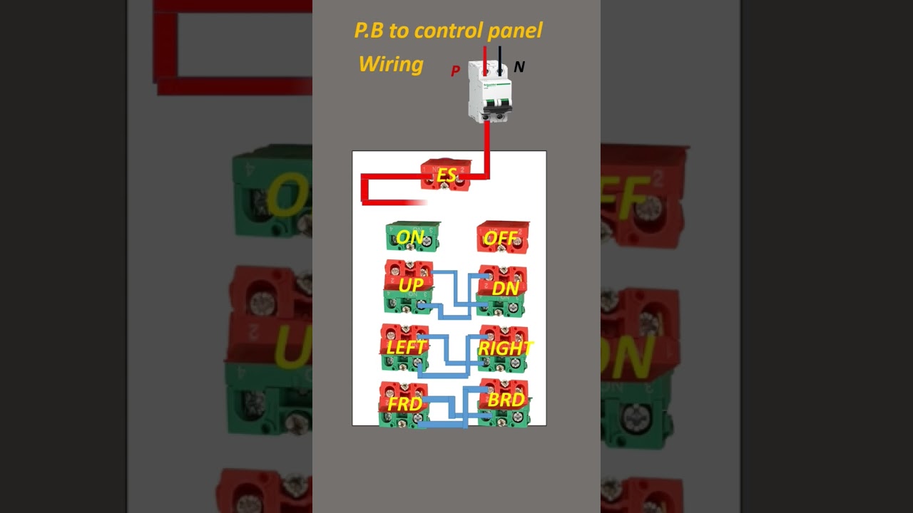 EOT/Overhead Crane Push Button station Wiring