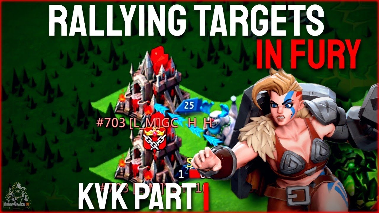 Lords Mobile| RALLYING TARGETS IN FURY - KvK PART 1!!