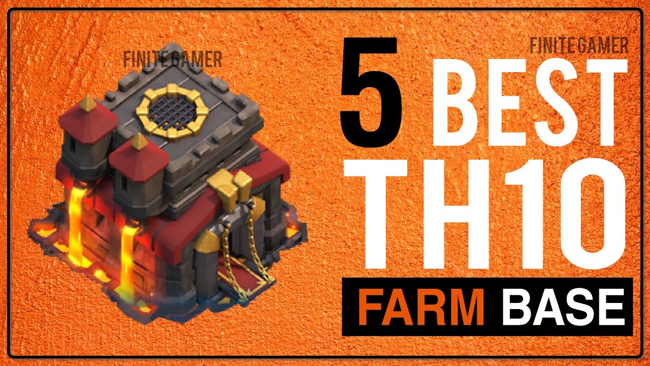 TOP 5 BEST TH10 FARM BASE 2021 (COPY LINK) | COC TH10 Farming/Trophy Base | Clash of Clans #2