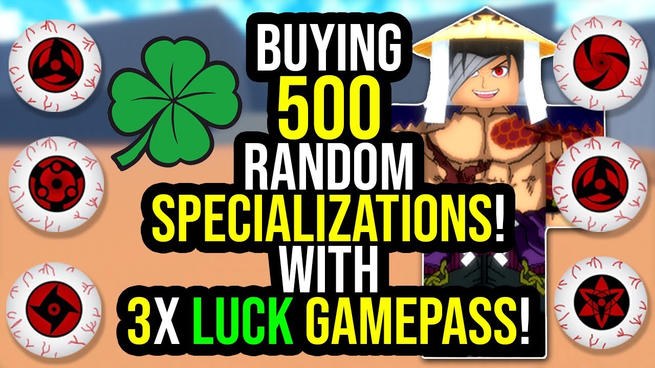 Buying 500 Random Specializations with Luck Gamepass in Project XL