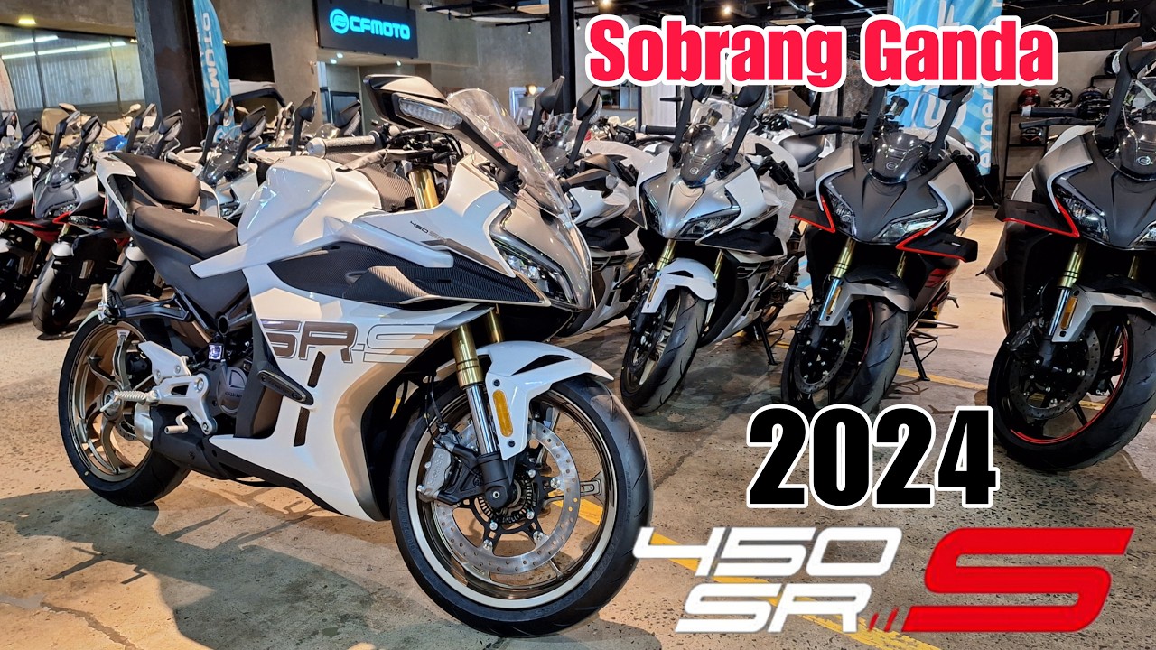 Ganda ng White Color - 2024 CFMOTO  450SR - S  .. Full Detailed  Specs  Review - Price