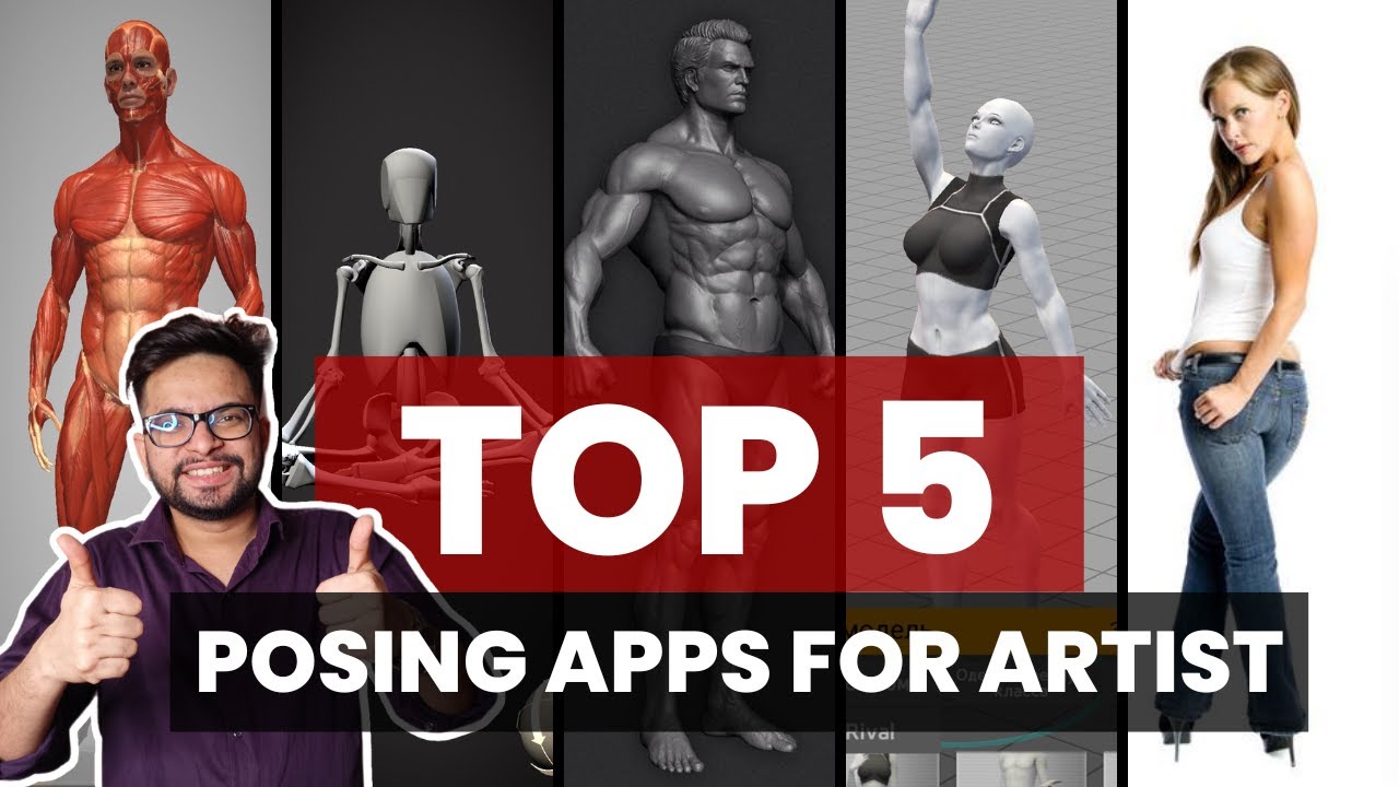Top 5 Best Posing Apps For Artist (in HINDI)