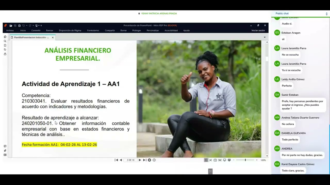 Sesión en linea Inducción/Actividad 1.  Análisis Financiero Empresarial.