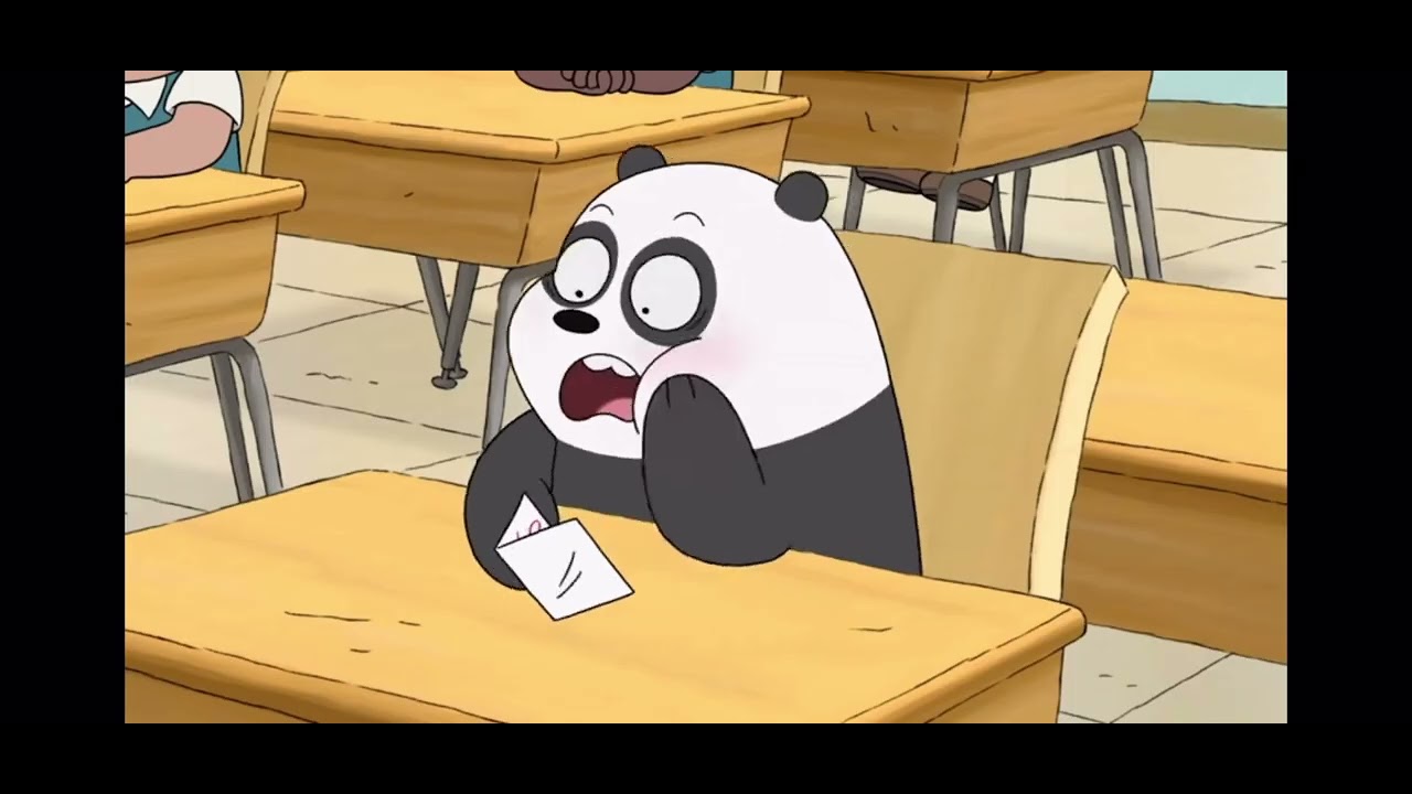 We bare bears I like you note panda