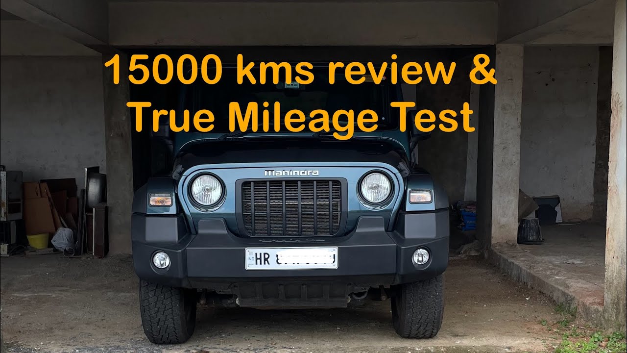 Mahindra Thar RWD Diesel True Mileage Test 