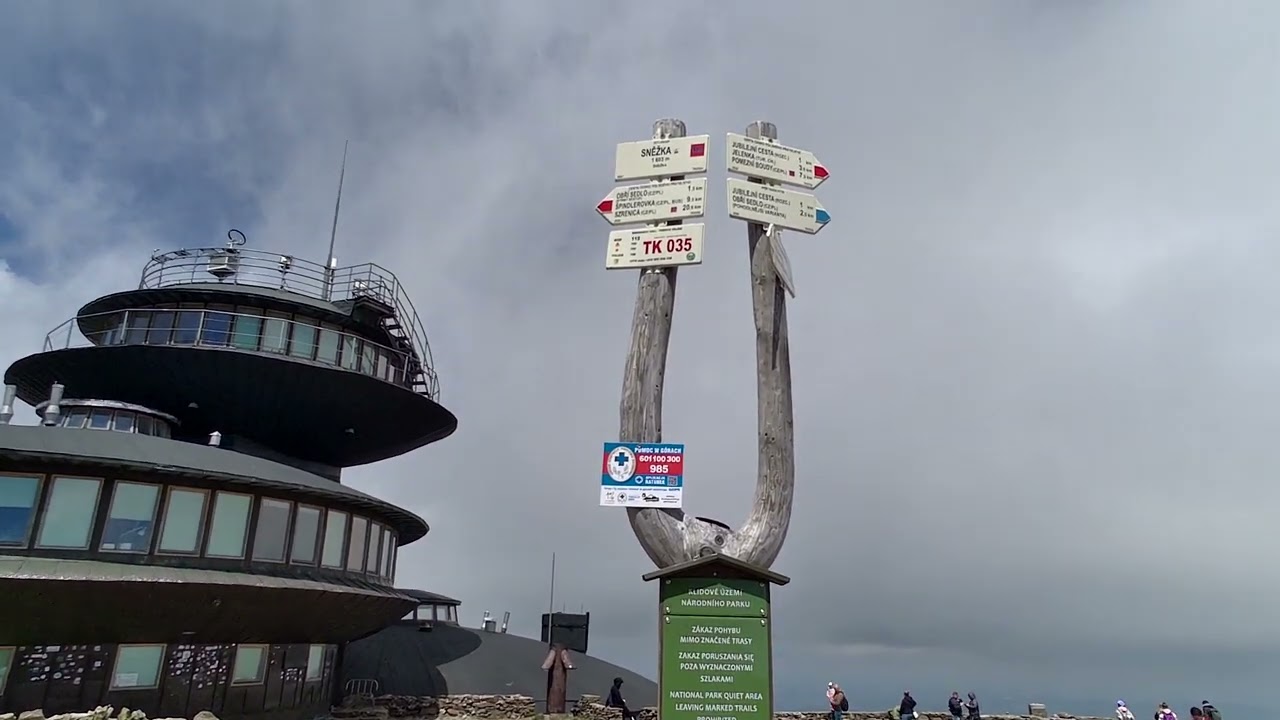 Sněžka 1603 m n.m. červen 2022