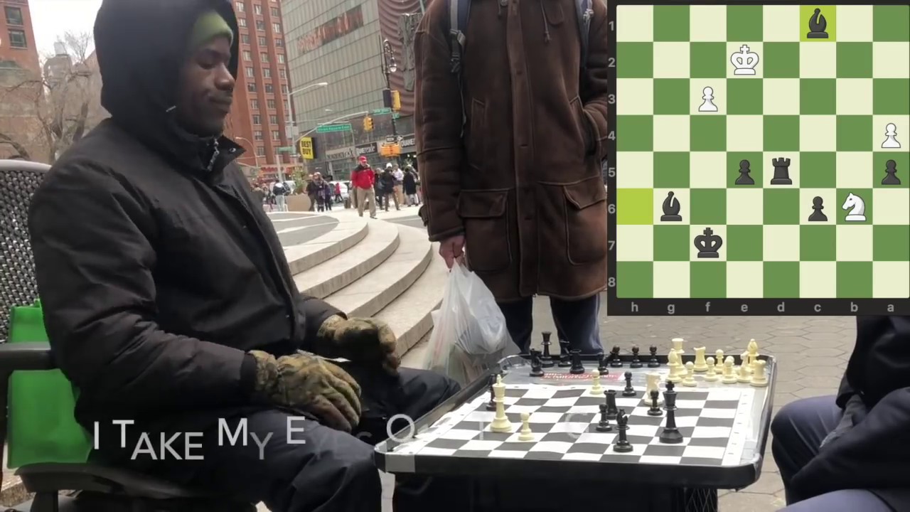 NYC Union Square Park Chess Hustling (Aggressive Chess Opening)