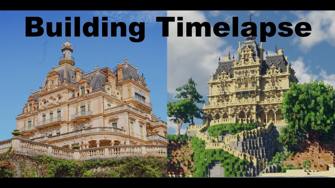 Aubiry castle / Château d'Aubiry - Minecraft Timelapse builds