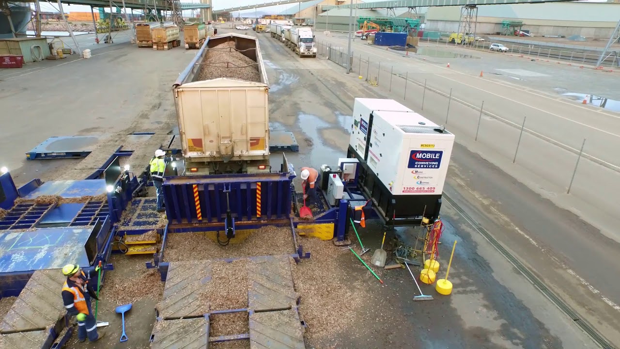 Shiploading Mobile Conveyors - Wood Chip Esperance