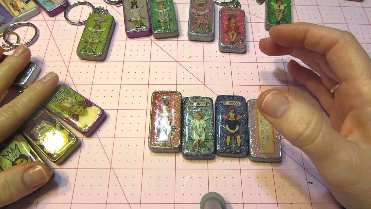 Altered Domino Keychains