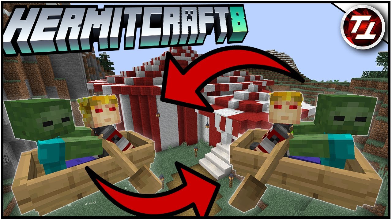 Zombie Bumper Boats! - Hermitcraft 8: #12