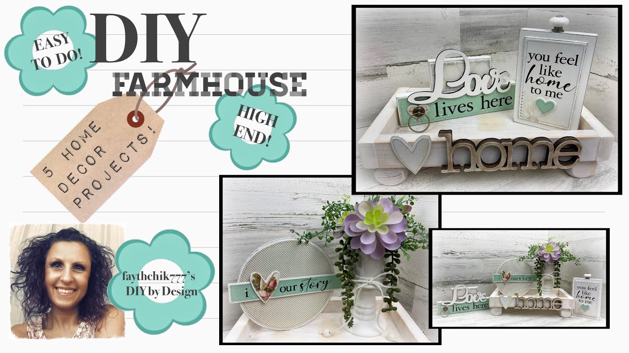 DIY Farmhouse Home Decor | DIY Dollar Tree Farmhouse  Home Decor | DIY Dollar Tree Farmhouse Crafts