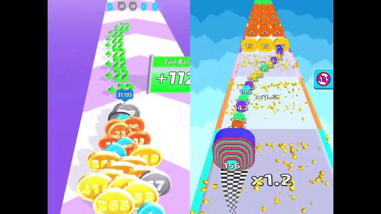 Smash Runner Vs MoneyShoots Run - All Levels SpeedRun Gameplay Android iOS #gaming 