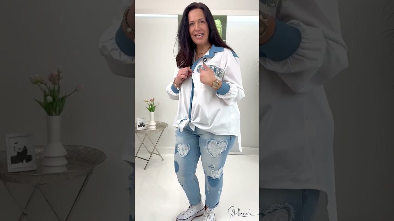 Weiß-Blau + Leo = Style-Garantie 💙