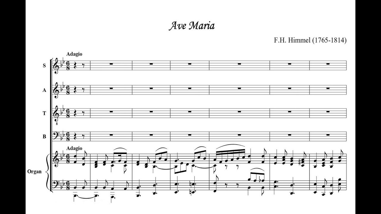 Himmel, Friedrich Heinrich  (1765 -1814) Ave Maria.