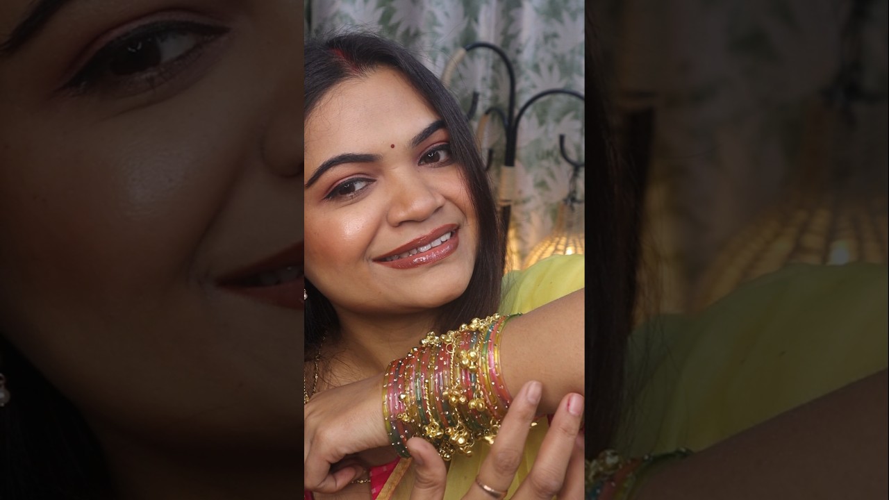 Trending chudiya | Raindrop Glass Bangles |Kaanch ki chudiyaan 🥹🌷✨ #glassbangles #bangles #shorts
