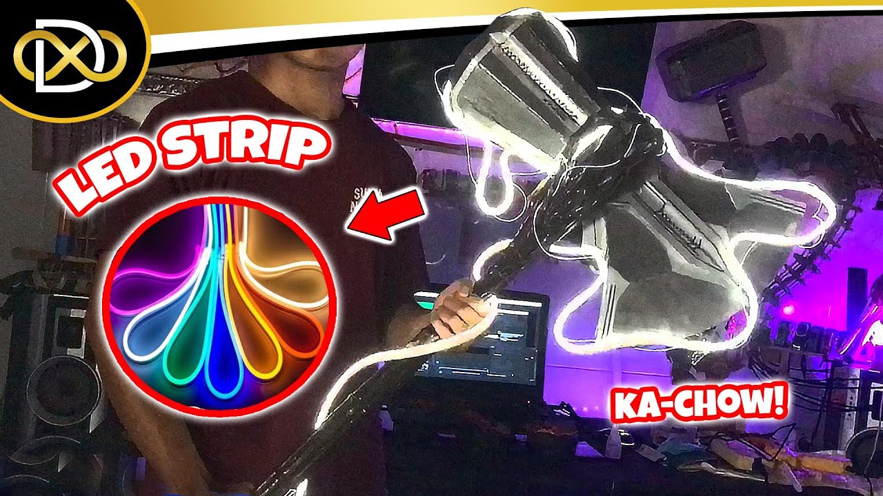 AMAZING!!! Stormbreaker Lightning Effect for COSPLAY with LED Strips (How to)