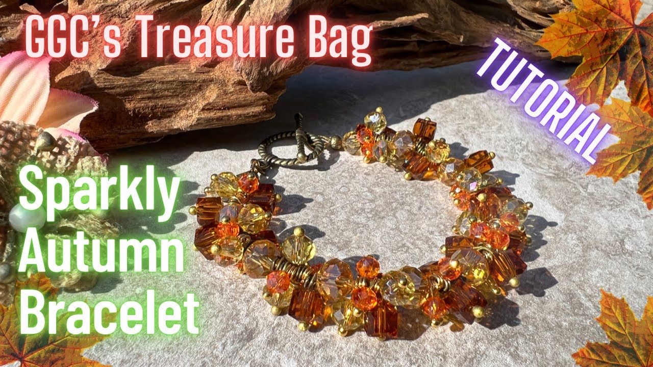 Autumn Tones Crystal Bracelet | Beading Tutorial | GGC's Treasure Bag