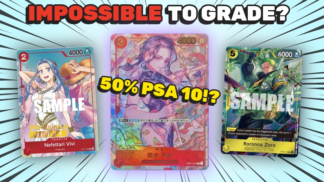 Карты One Piece, которые НЕВОЗМОЖНО оценить на PSA 10&hellip; | Обзор рынка One Piece TCG