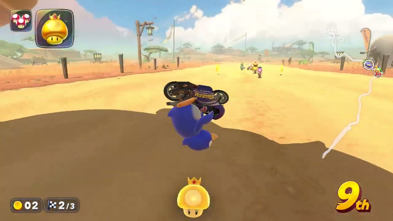 Switch 2 Mariokart World-Penguin,Elephant, and Zebra #Penguin #MarioKartworld #Switch2