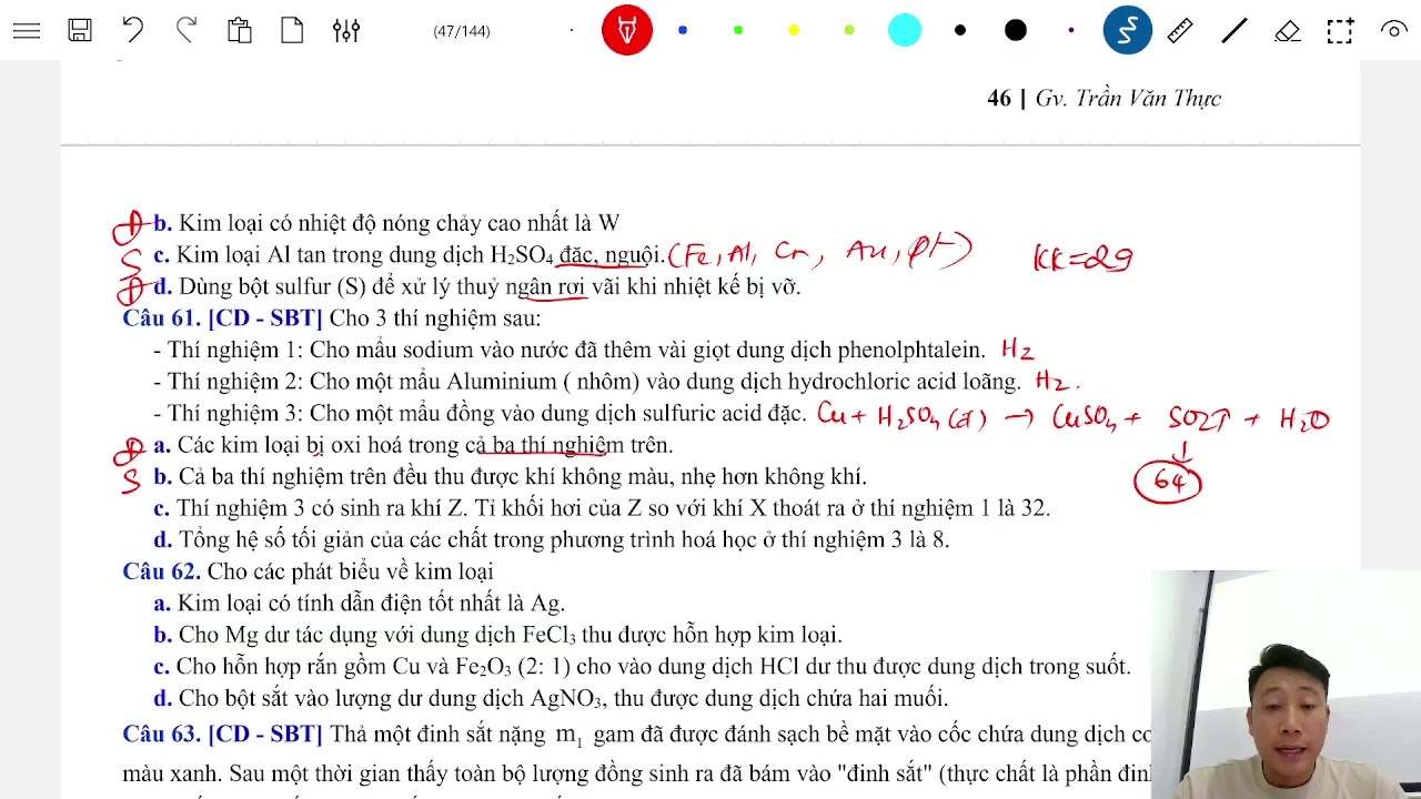 SỬA BÀI TẬP ĐẠI CƯƠNG KIM LOẠI- PHƯƠNG PHÁP TÁCH KIM LOẠI -T1- HÓA 12