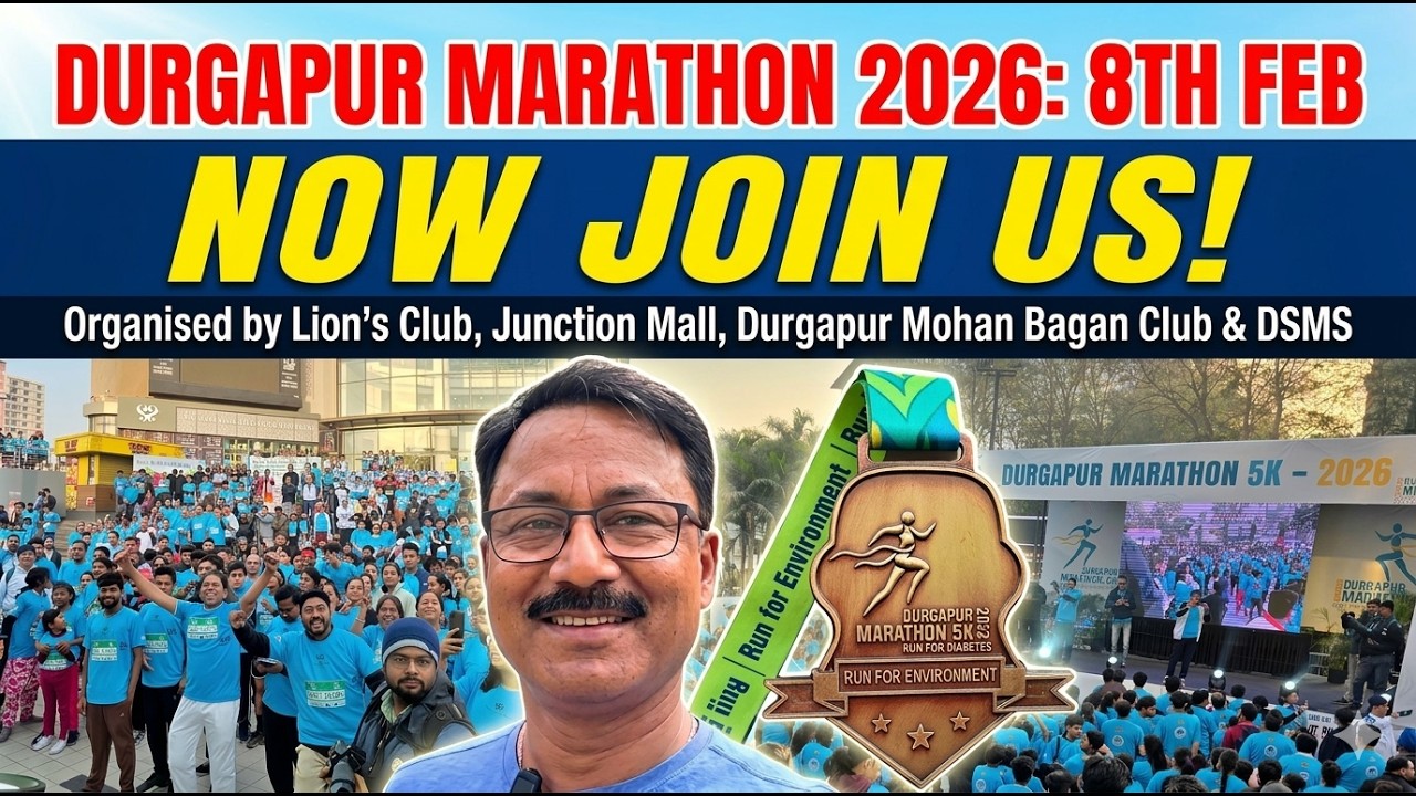 Live from Durgapur Marathon 2026 @durgapurcityofficial 