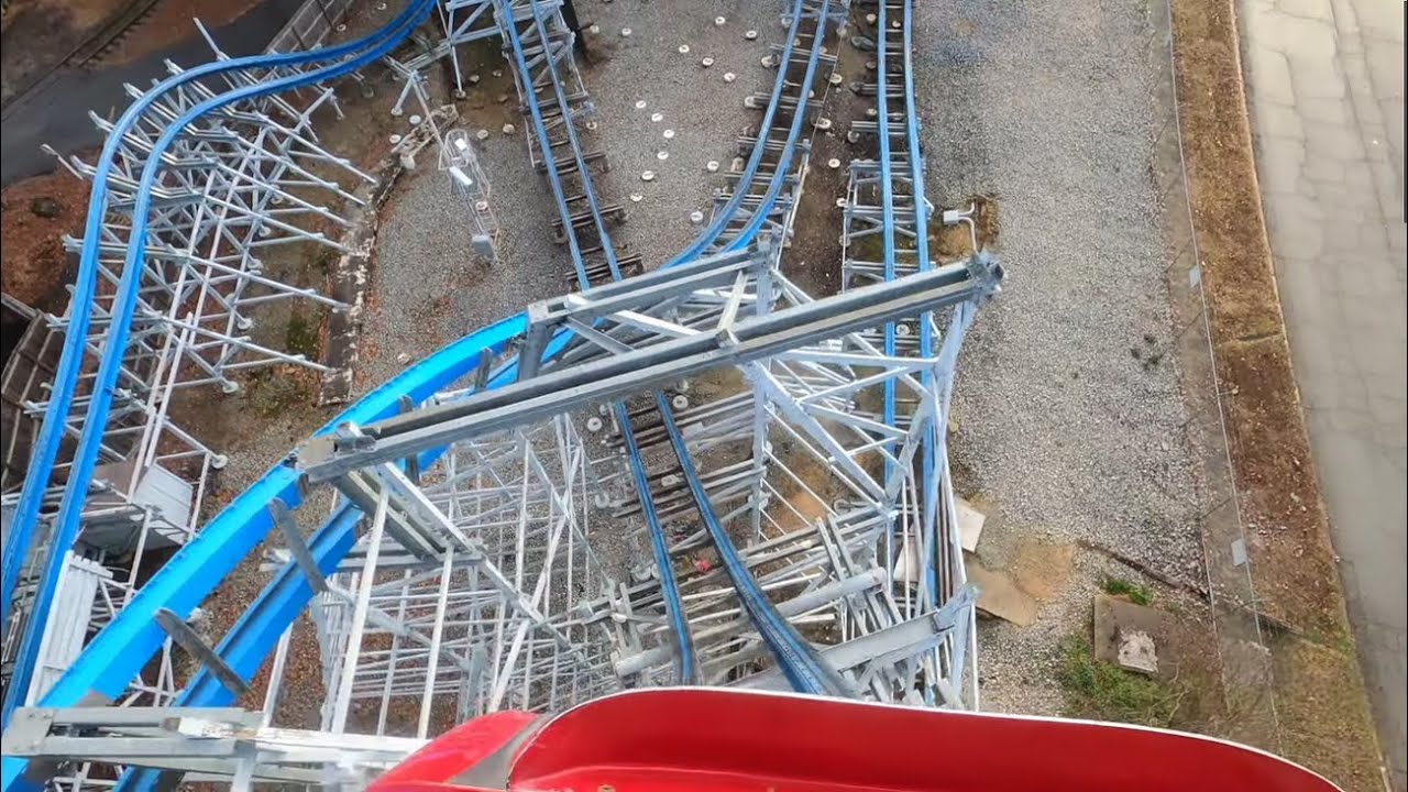 Twisted Cyclone POV, Six Flags Over Georgia (Non Copyright)
