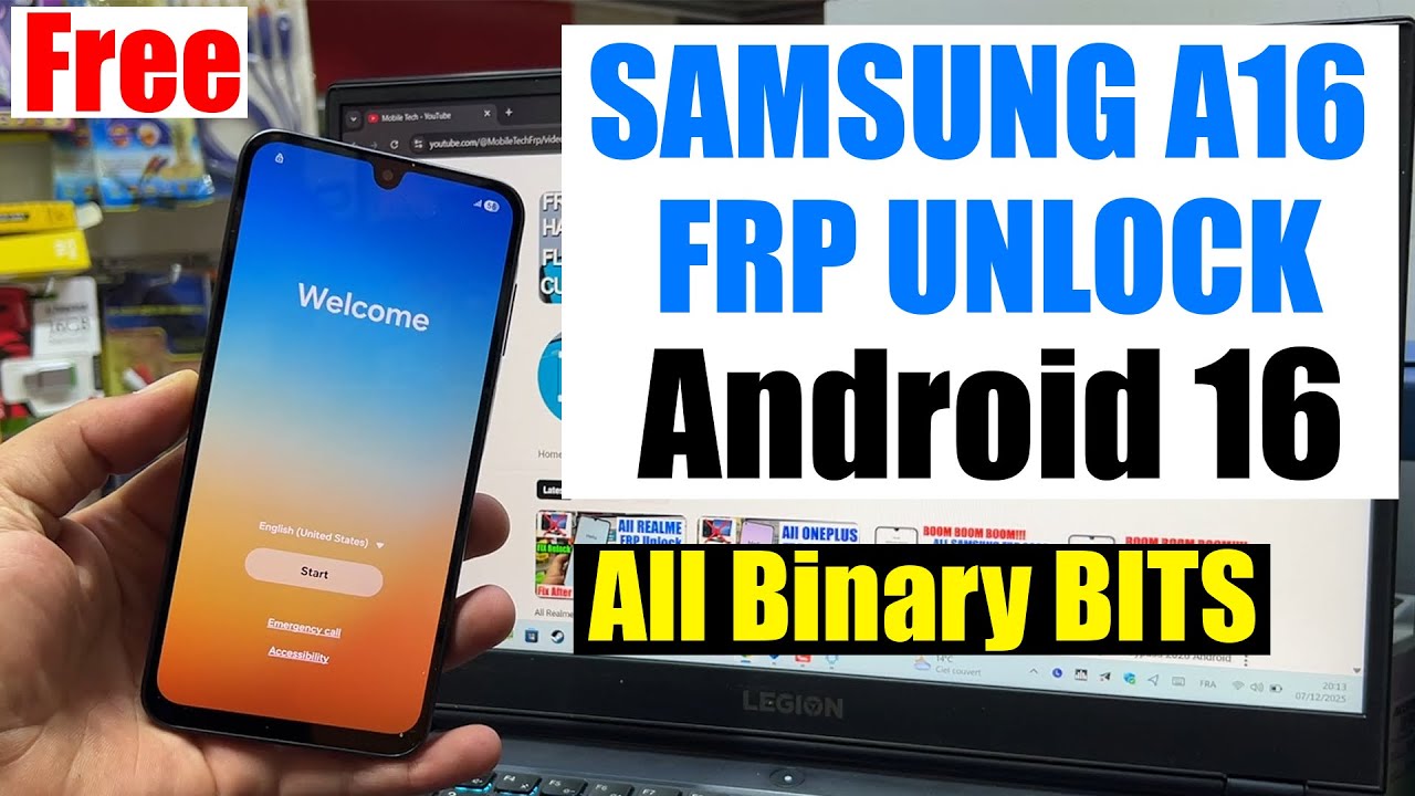 Samsung A16 5G FRP Bypass Android 15/16 | Samsung A165F/A166b Google Account Remove/Unlock