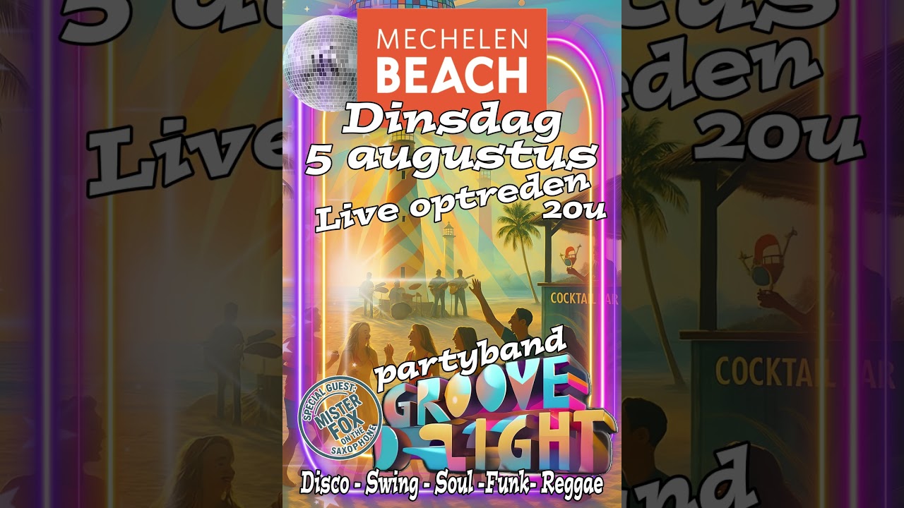 Groove D-Light op Mechelen Beach #oldies #party #music #beachparty #Zomerbar #livemusic