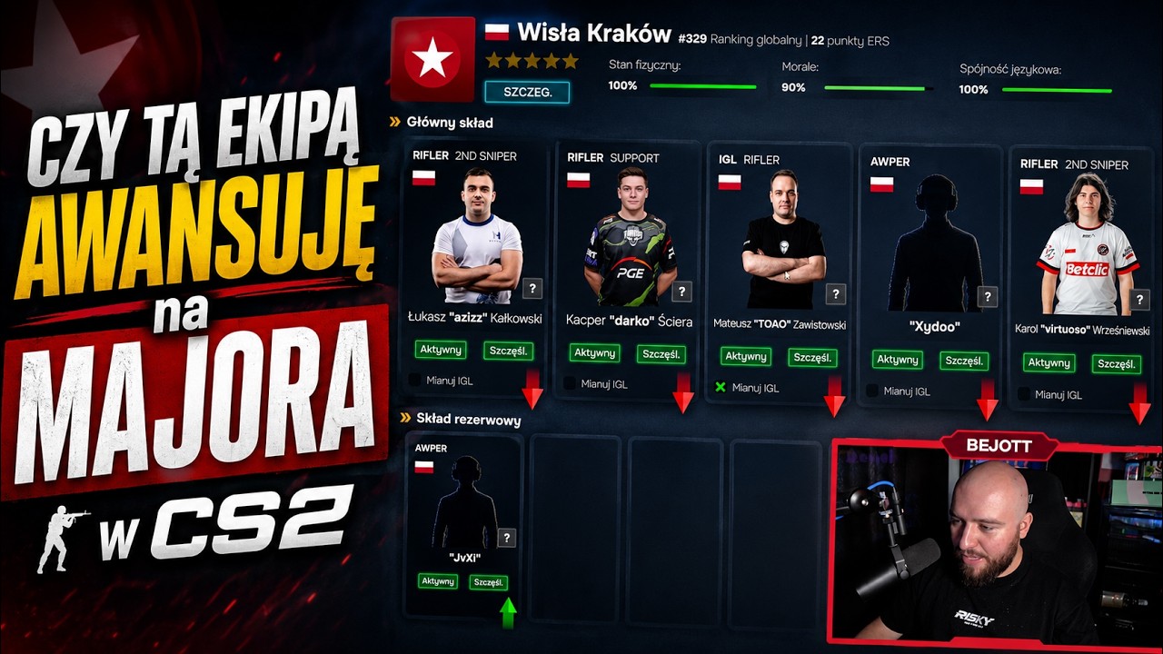 ZACZYNAMY PRZYGODĘ w ESPORT MANAGER 2026 - BUDUJEMY POLSKĄ DRUŻYNĘ na MAJORA? #1