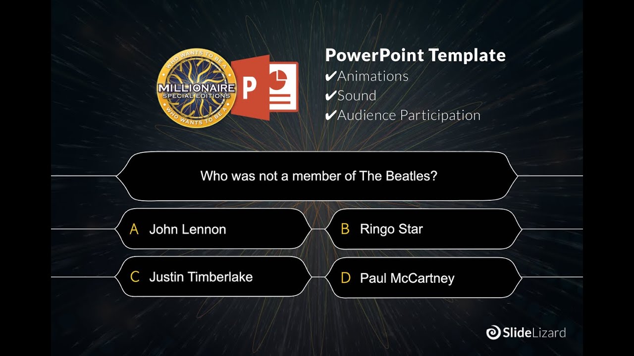Who wants to be a Millionaire - PowerPoint Template Tutorial | Free Download with SlideLizard (2025)