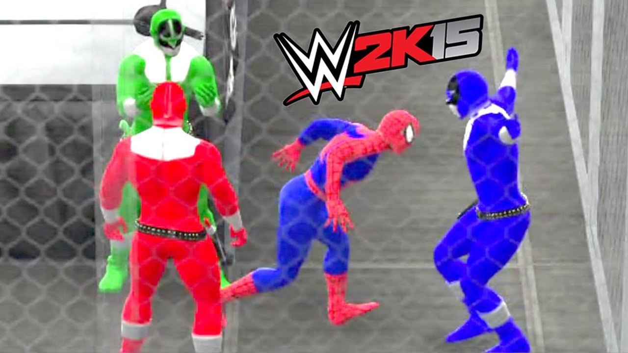 WWE 2K15 — Новый Человек-Паук против Могучих Рейнджеров — ЭПИЧЕСКАЯ БИТВА