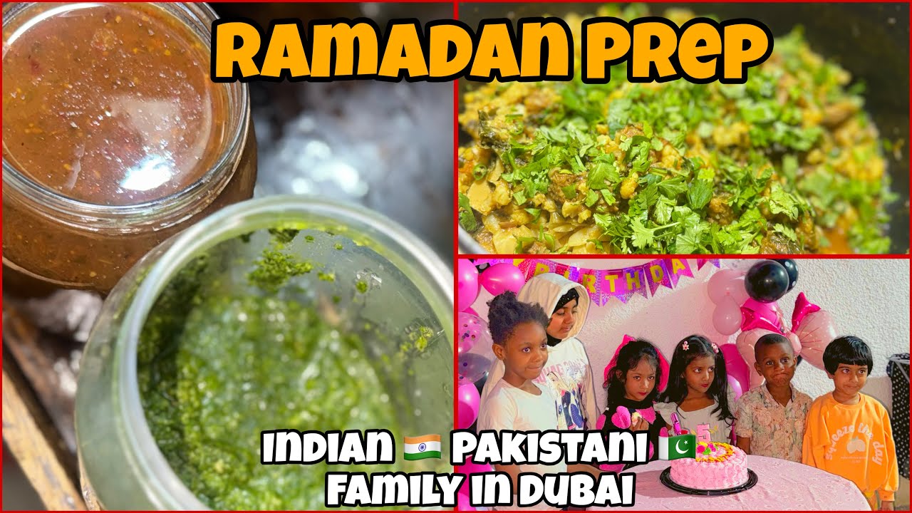 Pre Ramadan Prep Vlog 🌙✨ | Pakora Premix, Tamarind & Mint Chutneys, Gobi Gosht & Birthday Fun 🎂