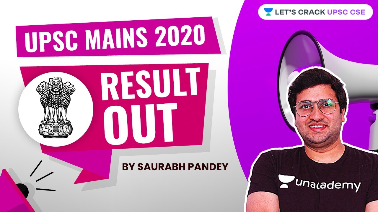 UPSC CSE Mains 2020 Result Out Analysis with Saurabh Sir | UPSC Mains Result Declared