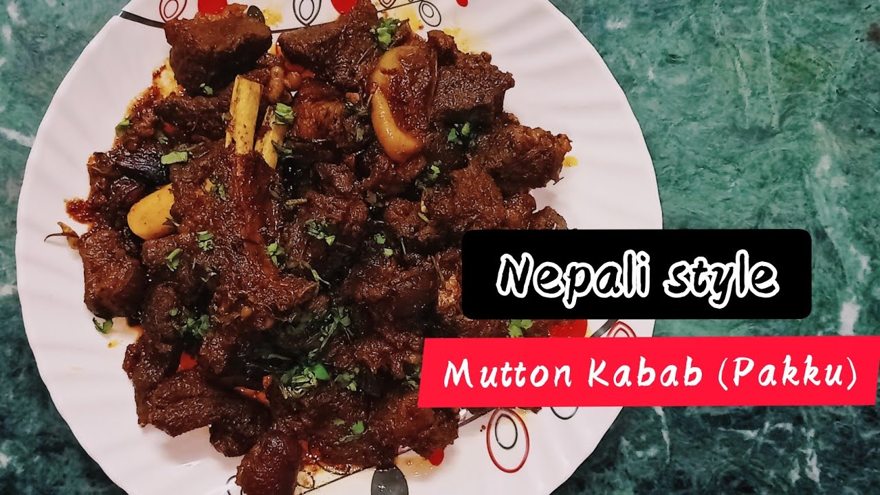 Dashain Special Mutton Nepali style Kabab Recipe with bone (Mutton Pakku)