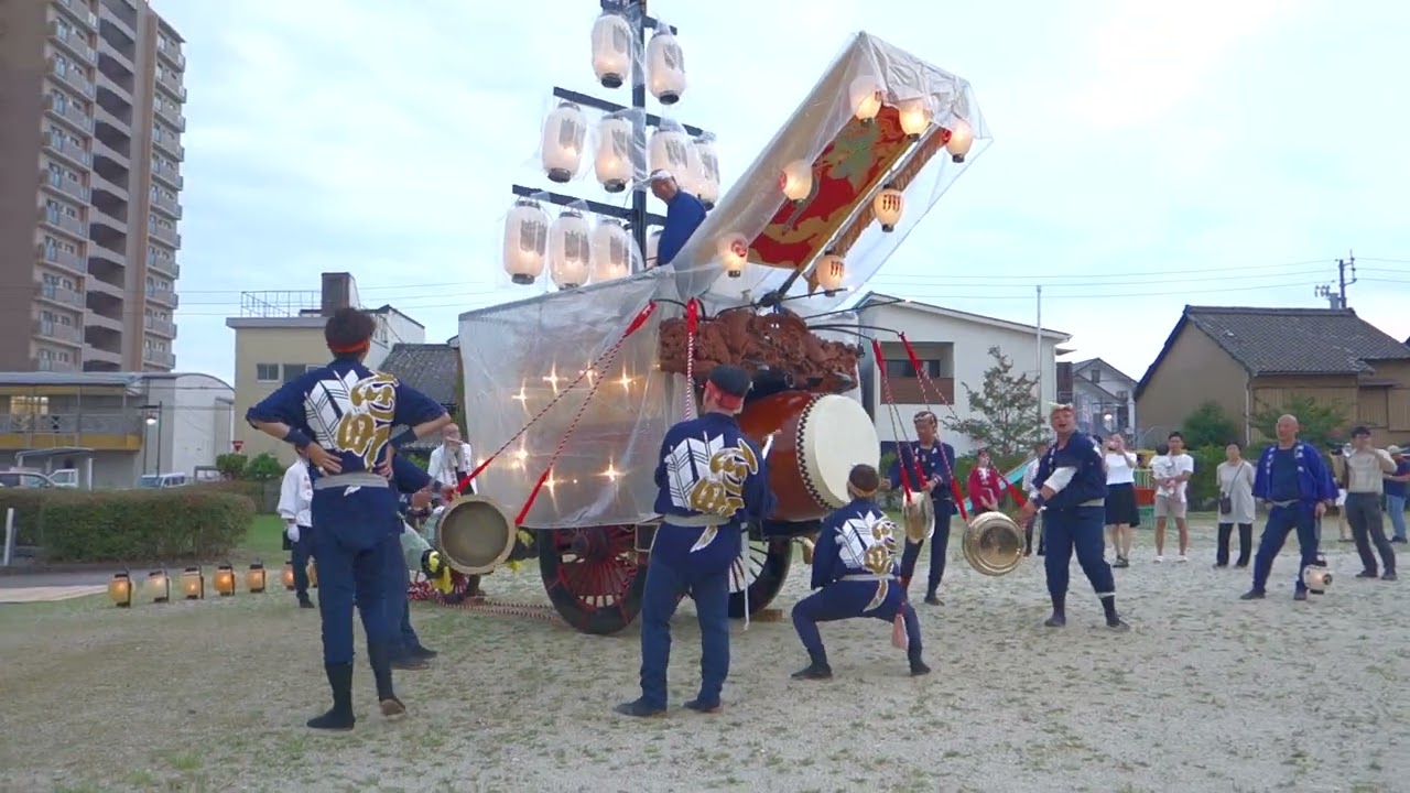 2023年　富田の石取祭　叩き出し　富田西町