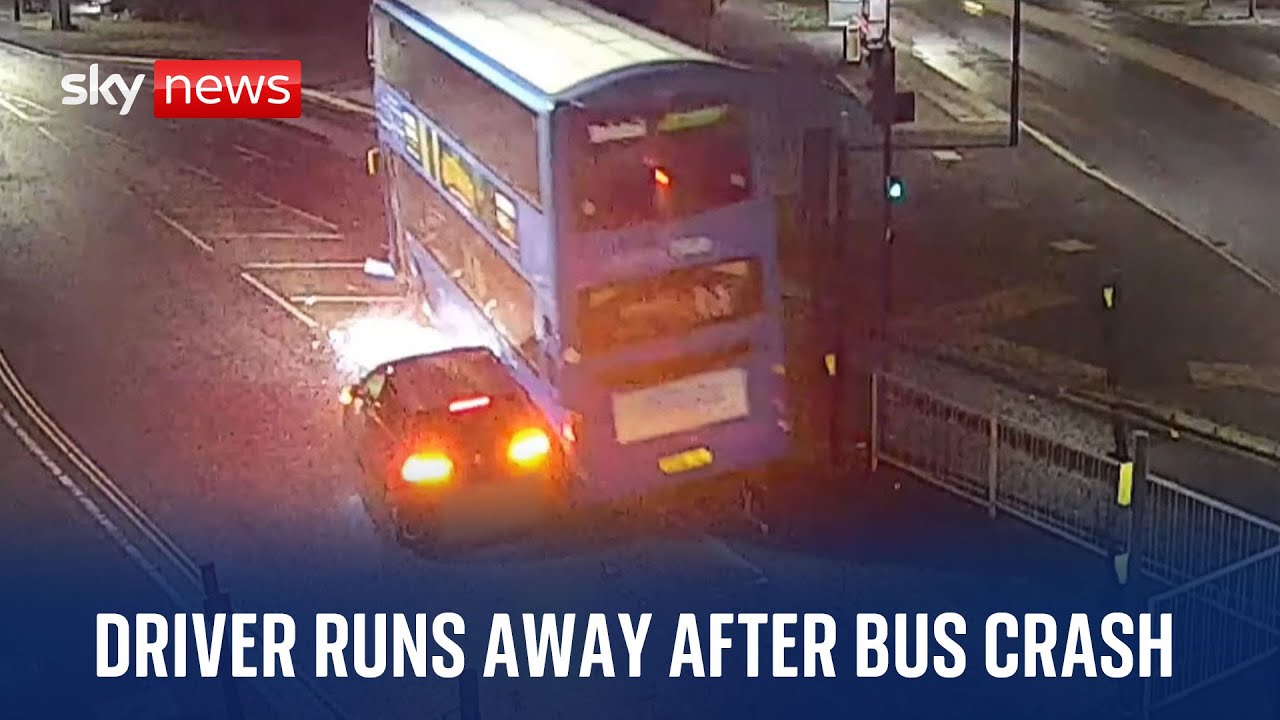 Bristol: Driver runs away after colliding with bus