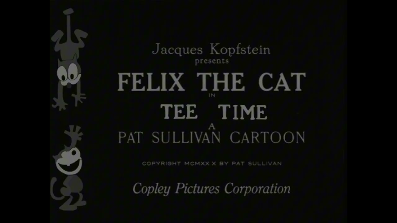 Felix the cat: TEE TIME - 1930 (Digitally touched)